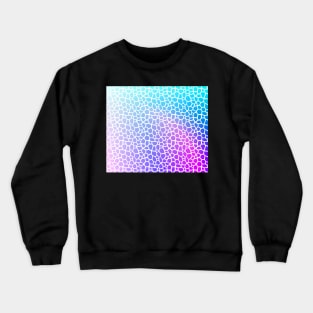 Soft pink purple and blue water pattern Crewneck Sweatshirt